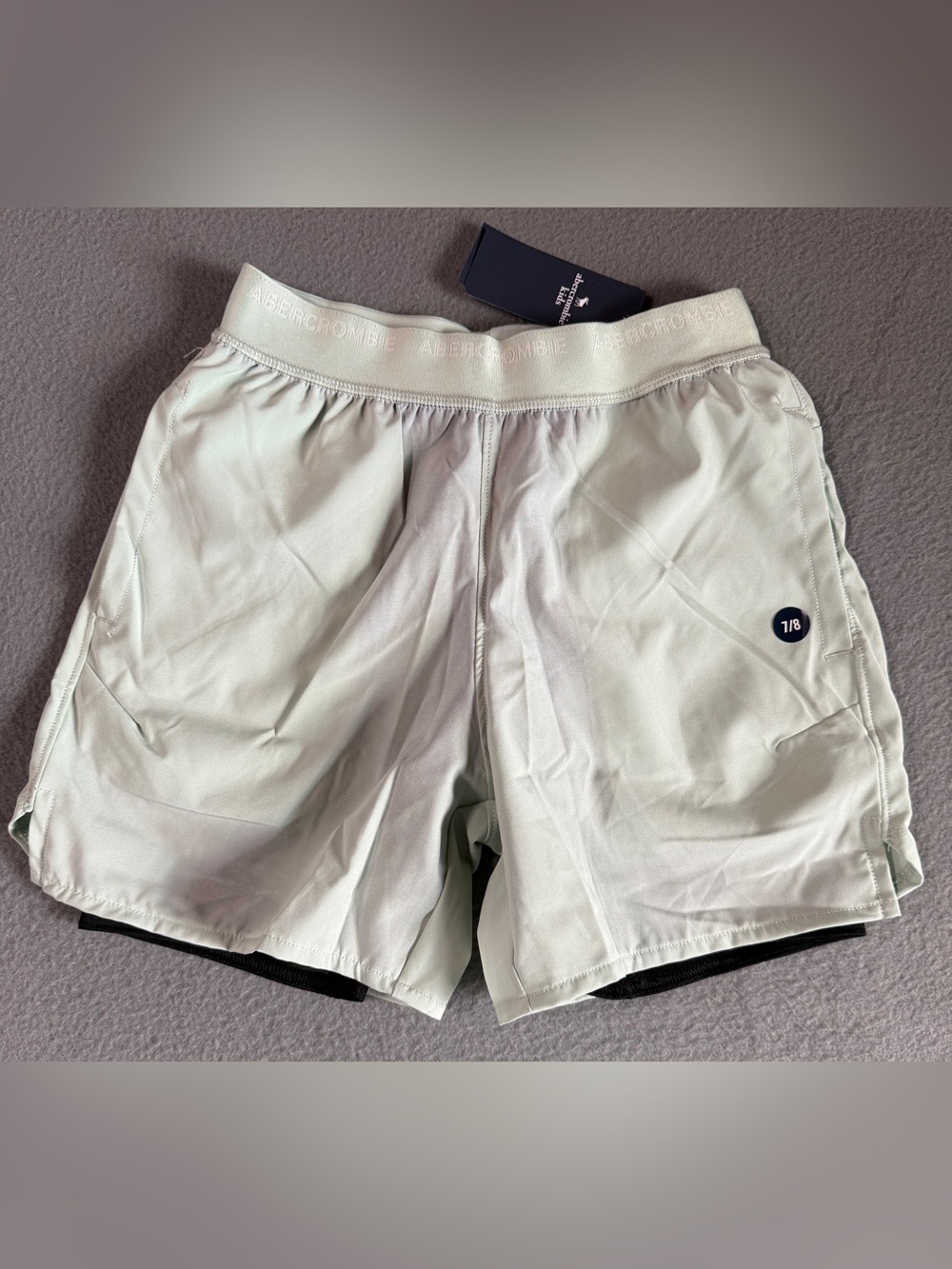 abercrombie kids Light Mint Athletic Shorts